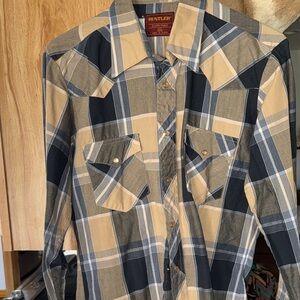 Rustler vintage pearl snap